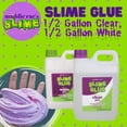 thumbnail image 4 of SCS Direct Maddie Rae's Slime Making Glue, 1/2 Gallon Clear and 1/2 Gallon White, 2 Count, 2 Pack, 4 of 4