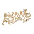 thumbnail image 4 of Raindrops Cube Puzzle Box Wooden Assembly Puzzle Model 1 Set Dexterity Improvement, 4 of 4