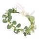 thumbnail image 3 of KAKOWELY Diadema de gypsophila, corona floral para el cabello, guirnalda para la cabeza de novia para boda, tocado de flores, 3 of 5