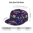 thumbnail image 6 of Fotbe Happy Mardi Gras Flat Bill Visor Cap Classic Snapback Hat Polyester Foam Trucker Hat Trucker Cap Adjustable Baseball Cap, 6 of 9