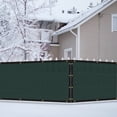 thumbnail image 6 of Jane Stone Fence Privacy Screen 6’X 25' Fence Commercial Shade Cover with Brass Grommets Heavy Duty Perfect for Outdoor Back Yard-Dark Green, 6 of 6