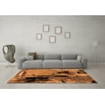 thumbnail image 3 of Ahgly Company Indoor Square Oriental Orange Industrial Area Rugs, 8' Square, 3 of 4