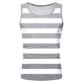thumbnail image 5 of KPOPLK Men's Tank Tops Quick Dry Sleeveless Workout Muscle Shirt Athletic Bodybuilding Gym Performance Tee Shirts Size XXL,Light Gray, 5 of 5