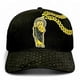 thumbnail image 2 of VAGO STYLE Gorra San Judas Diamond Negra Gamuza Cristales Piel Snapback Lujo, 2 of 5