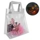 thumbnail image 5 of Bolsa de regalo transparente de PVC con asa de cuero PU, accesorio para bolso de mano (L), 5 of 8