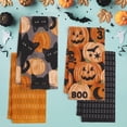thumbnail image 3 of RITZ 100% Cotton Halloween Kitchen Towels, Set of 4, Carved Peepers Dish Towels Set, 3 of 6