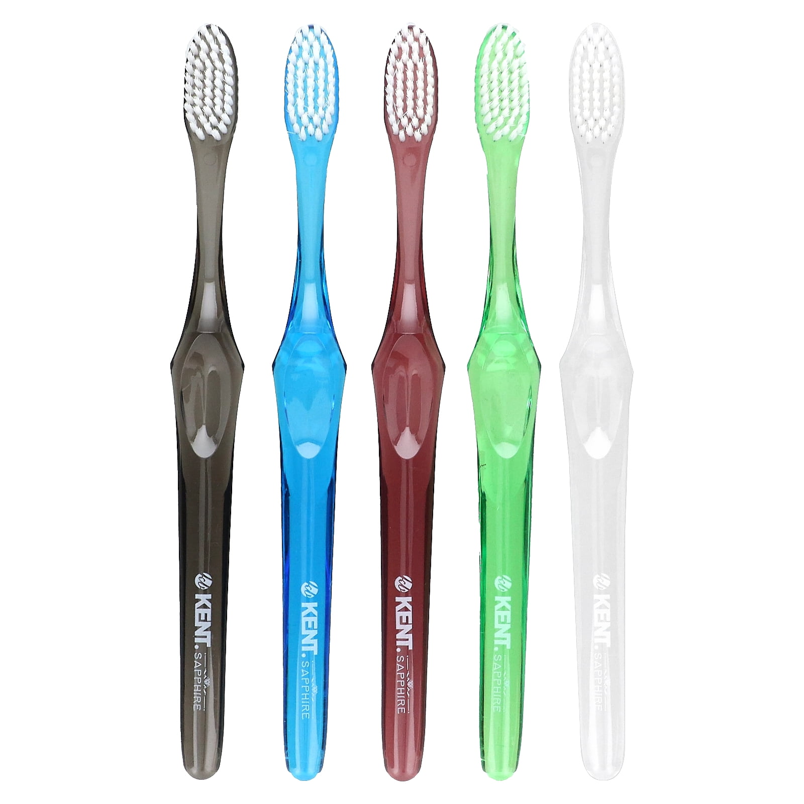 Kent Ultra Soft Tootbrush, Sapphire, 5 Toothbrushes