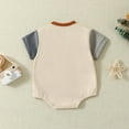 thumbnail image 3 of Baby Girl Outfit Cute Pattern Print Bodysuit Short Sleeve Girl Clothes for Girls 0-3 Months, 3 of 5