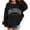Black, variant on OSOLU Toddler Girl's Graphic Prints Sweatshirt Crewneck Long Sleeve Cute Drop Shoulder Pullover Tops Fashionable Dailywear, 5-6 Years