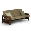 Mainstays Deluxe Wood Futon With Tan Fabric