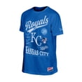 thumbnail image 3 of Men's New Era Royal Kansas City Royals  Oversized Throwback Distressed T-Shirt, 3 of 4