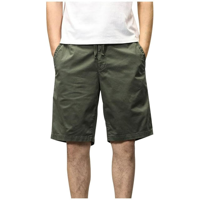 ohmzyzo Short Cargo Classique Extensible pour Homme Short Cargo Décontracté Droit Short Cargo Léger Short de Travail Extérieur Voyage Golf Randonnée Short