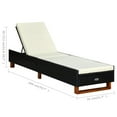 thumbnail image 2 of vidaXL Patio Lounge Chair Outdoor Sunlounger Sunbed with Cushion Poly Rattan, 2 of 6