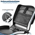 thumbnail image 5 of Water-Resistant 3-Ring Binder Organizer with Multiple Pockets Zipper Binder Bag for Office Blue Sea Turtle Pattern, 5 of 8