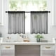 thumbnail image 5 of Cortinas cortas de color liso, paneles semitransparentes para ventanas, paquete de 2, cortinas con bolsillo para barra que filtran la luz para cocina y baño, de fácil cuidado y secado rápido, 5 of 7