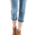 thumbnail image 4 of Seven7 Women's Sandblast Roll Cuff Skinny Crop Jeans Size 4, 4 of 4