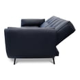 thumbnail image 4 of Sala de Piel Genuina 3-2 Sofá Cama y Love Seat, 5 plazas, Modelo Toronto, Color Azul Marino, Elegante, comodo y Moderno, Hecho en Mexico. Medidas: Sofá 220 X 90 X 80 cm, Love Seat 156 X 90 X 80 cm., 4 of 10
