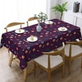 thumbnail image 2 of XMXT Polyester Rectangle Tablecloth, Halloween Elements Print Waterproof Table Cloth Home Dinner Decor Table Cover for Holiday Party, 54 x 72 inches, 2 of 9