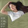 thumbnail image 3 of Juego de sábanas Utopia Bedding Queen, 4 piezas, microfibra, color oliva, 3 of 6