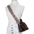 thumbnail image 2 of LAICAIW Sangle de Remplacement pour Sac à Main Bandoulière Femme Grand Réglable Jacquard Tissé, Rétro Beige Marron, Grand : 2 Po (5cm), Polyvalent, 2 of 4
