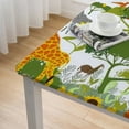 thumbnail image 5 of Acheng Giraffe Sunflowers Jungle Square Tablecloth Washable for Home Kitchen Outdoor Decoration 100% Polyester Fiber 52*52, 5 of 8