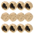 thumbnail image 5 of Hemoton 12 Pcs Brass Compression Cap Stop Valve Cap Flare Tube Gas Lines Cap Drain Pipe Fittings For Hose Connector Garden Outdoor Water Pipes Nozzle Joints G1/2, 5 of 8