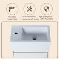 thumbnail image 4 of Holaki 18" Floating Bathroom Vanity With Sink For Small Powder Room, Modern Bathroom Sink Vanity With Soft Close Door, White, 4 of 7