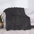 thumbnail image 6 of Horizontal Flannel Blanket Is Light Warm Soft Anti-Pilling Anti-Wrinkle Anti-Allergy And No Hair Loss For Bed And Sofa Camping Travel Snake Skin Print Style Darkgray_2, 6 of 8