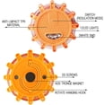 thumbnail image 2 of Amber Led Beacon,2pcs Led Beacon Light,emergency Warning Light,with Magnetic Base And 9 Flashing Modes, 2 of 5
