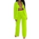 thumbnail image 4 of SAYOO Ropa de mujer de 3 piezas, blusa común, sujetador de tirantes, pantalones SAYOO moda, 4 of 6