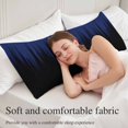 thumbnail image 5 of Navy Blue Black Ombre Body Pillow Covers 20"x60", Modern Abstract Striped Gradient Soft Brushed Microfiber Breathable Throw Pillow Covers, Decorative Pillowcase with Zipper for Couch Sofa Bedroom, 5 of 9