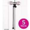 Kiscords Original Childproof Cabinet Lock / 5 Pack Black