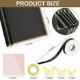 thumbnail image 4 of 20 Sheets Gold Edge Flower Wrapping Paper (Black), 4 of 7