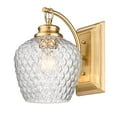 thumbnail image 1 of Golden Lighting Adeline Modern Brushed Gold 1 Light Incandescent Wall Sconce, 1 of 7