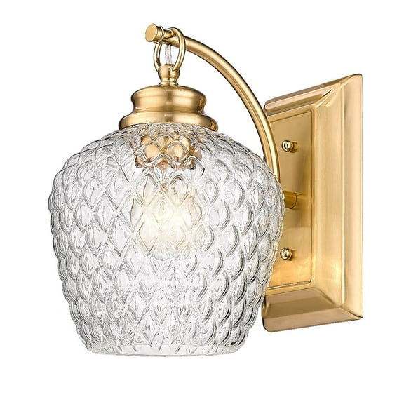 Golden Lighting Adeline 1-light Wall Sconce in Modern Brushed Gold