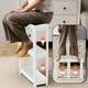 thumbnail image 5 of Organizadores de armario y almacenamiento, carrito de almacenamiento delgado con ruedas, estante práctico de tres capas de tipo estrecho con ruedas para cocina, baño, lavandería, despensa, espacios pe, 5 of 6