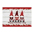 thumbnail image 2 of Valentine's Day Doormat Kitchen Bathroom Rug Floor Door Mat, Roses Love Heart Gnomes Romantic Washable Welcome Entry Way Entrance Mat, Absorbent Hallway Accent Throw Runner Carpet 16x24 Inch, 2 of 3