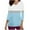 White, variant on Aofany Women's Working Uniform Nursing Uniform Scrubs Top Womens Top With Two Pockets Color Block 3/4 Sleeve V-neck Blouse