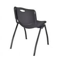 thumbnail image 4 of Regency 66" x 24" Training Table- Maple/ Chrome & 2 Stack Chairs- Black, 4 of 6