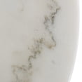 thumbnail image 2 of 20 Inch Marble Top Bar Table with Pedestal Base White and Gold, 2 of 5