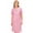 Pink, variant on Collections Etc Women's Floral Gingham Print Pocket Lounge Robe Lilac Small