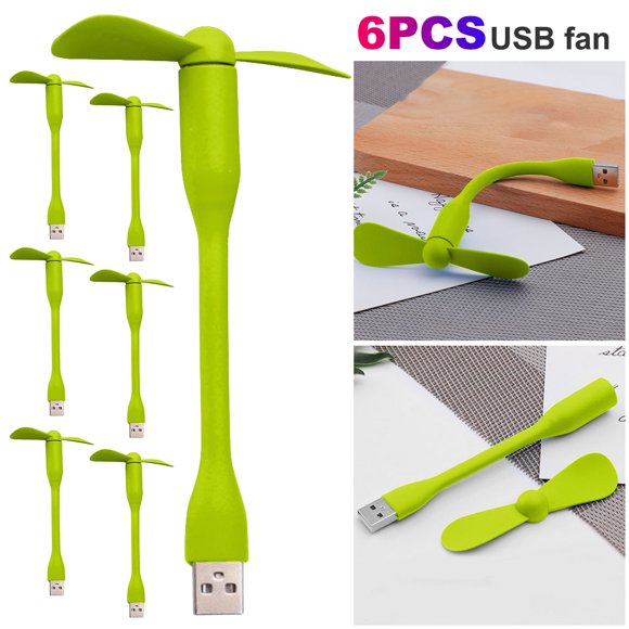 Refrigeración Del Mini Ventilador USB para Computadora Portátil Power Bank () Verde