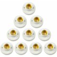 thumbnail image 1 of E27 Lamp Holder Screw Socket Plastic Wall Mount LED Bulb Base Converter Adapter Holders for E27 Bulb Plastic Round Screw Socket for Bulb Socket 10PCS, 1 of 5