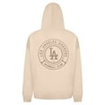 thumbnail image 3 of Men's Levelwear Khaki Los Angeles Dodgers Uphill Oversized Full-Zip Hoodie, 3 of 4
