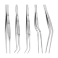 thumbnail image 2 of 5 Piece Cooking Tweezers, Food Tweezers Stainless Steel with Serrated Tips, Metal Tongs for Cooking, Baking, Cookie Cake Decoration, 2 of 8