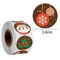 thumbnail image 2 of 500 piezas de pegatinas navideñas de Feliz Navidad, etiquetas navideñas, sellos para sobres, 2 of 5