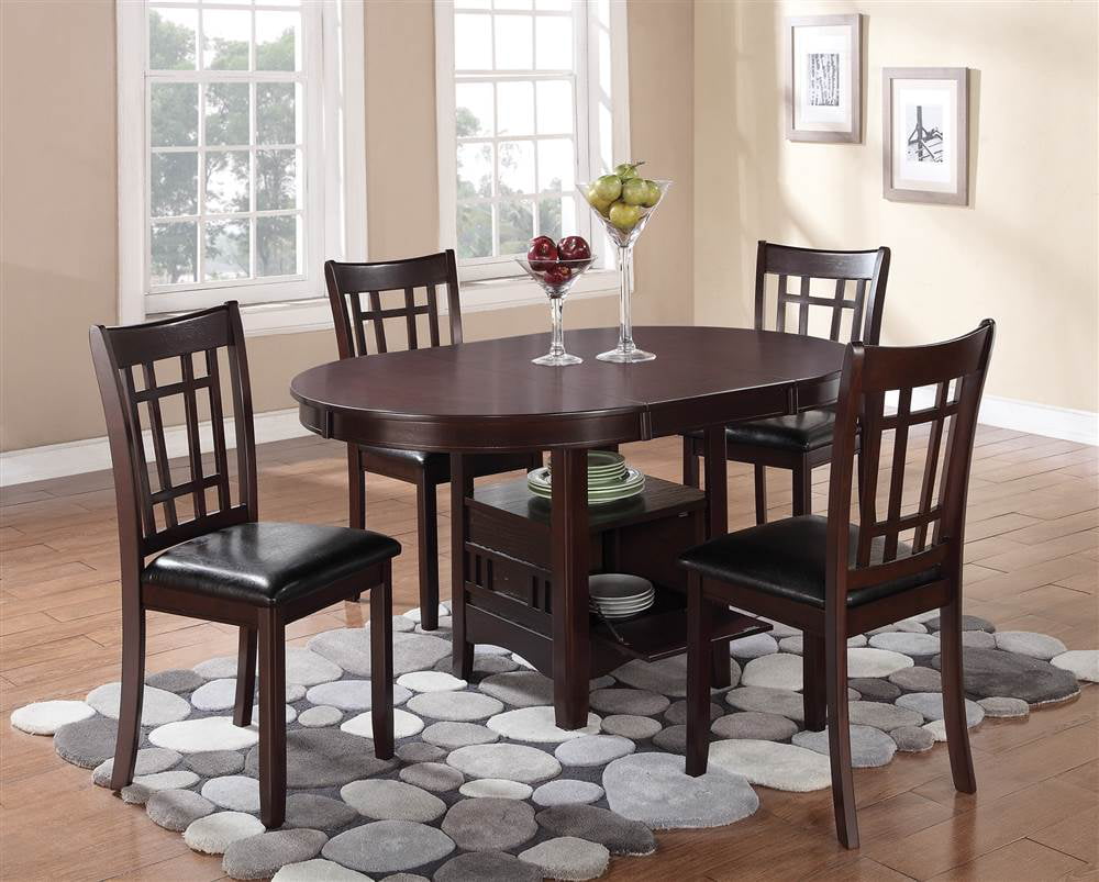 Espresso Dining Room Table With Leaf
