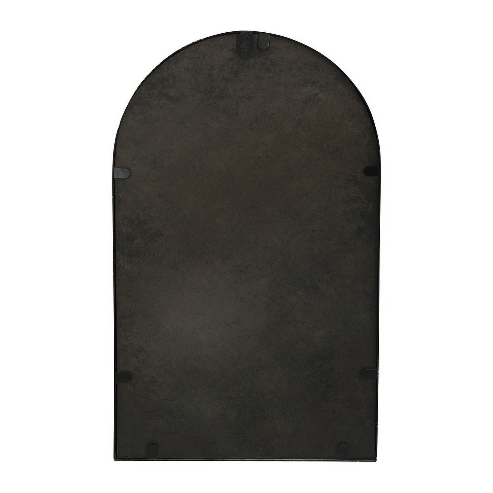 Rosalind Black Arch Metal Farmhouse Wall Mirror
