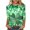 02 Green, variant on St Patricks Day Shirt, Women's 3/4 Sleeve Top, Crewneck Tee Shirts Blouse Women's Casual St. Patrick's Day Print Blouses Round Neck Three Quarter Sleeve T-Shirt Tops