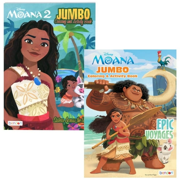 Disney Moana 2 80 Pg Coloring Book 2 Assorted, Girls